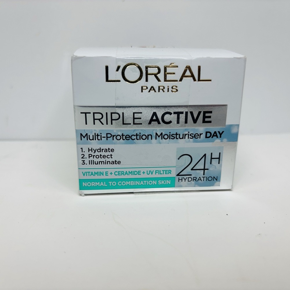 L'Oreal TRIPLE ACTIVE Multi-Protection Moisturizer Day Cream 24H - 50ml